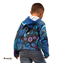Emu NAIDOC 2024 Kid Hoodie Aboriginal Art Style