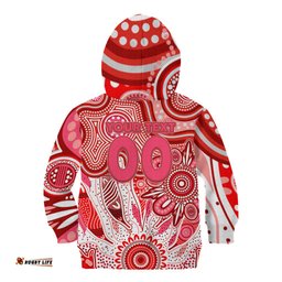 Personalised Swans NAIDOC Week 2024 Kid Hoodie Aussie Aboriginal Art