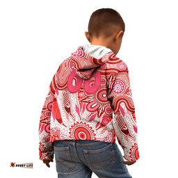 Personalised Swans NAIDOC Week 2024 Kid Hoodie Aussie Aboriginal Art
