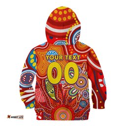 Personalised Sunnies NAIDOC Week 2024 Kid Hoodie Aussie Aboriginal Art