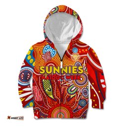 Personalised Sunnies NAIDOC Week 2024 Kid Hoodie Aussie Aboriginal Art