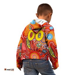 Personalised Sunnies NAIDOC Week 2024 Kid Hoodie Aussie Aboriginal Art