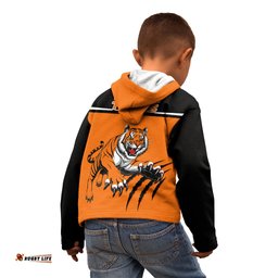 Wests Tigers Rugby Kid Hoodie Orange Simple Style