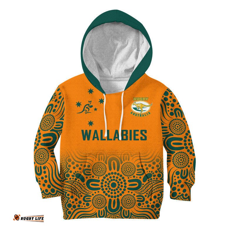 Australia Rugby Wallabies Kangraroos Kid Hoodie
