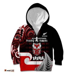 Aotearoa Toitu He Whakaputanga Kid Hoodie Toitu Te Tiriti O Waitangi