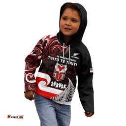 Aotearoa Toitu He Whakaputanga Kid Hoodie Toitu Te Tiriti O Waitangi