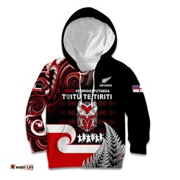 Aotearoa Toitu He Whakaputanga Kid Hoodie Toitu Te Tiriti O Waitangi