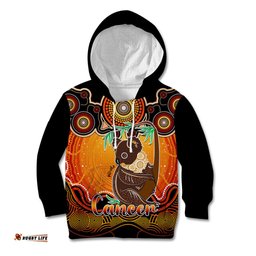 Personalised Australia Cancer Koala Zodiac Kid Hoodie Auz Astrology Aboriginal Red