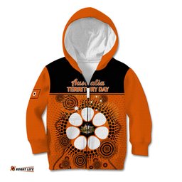 1 July Australia Territory Day Kid Hoodie Aboriginal Pattern