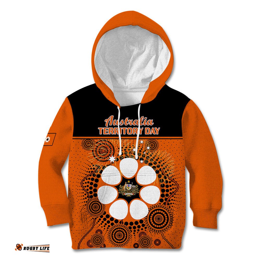 1 July Australia Territory Day Kid Hoodie Aboriginal Pattern