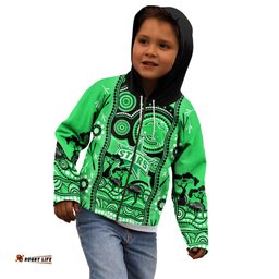 Melbourne Stars Cricket Kid Hoodie Happy Australia Day Aboriginal Art