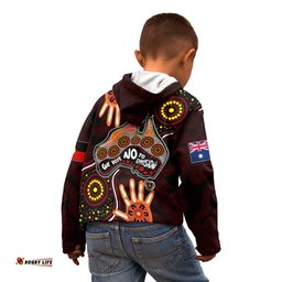 Australia Indigenous Kid Hoodie We Vote NO To Division Aboriginal Map