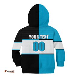 Custom Text And Number NRL Sharks Kid Hoodie Mix Jersey