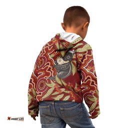 Australia Santa Koala Kid Hoodie Aboriginal Style