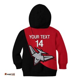 Personalised Essendon Football Kid Hoodie Go Bombers Simple Style