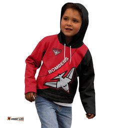 Personalised Essendon Football Kid Hoodie Go Bombers Simple Style