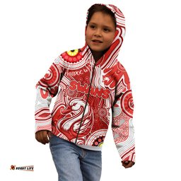Personalised NAIDOC Week 2024 Sydney Swans Kid Hoodie Australian Aboriginal Hand Painting
