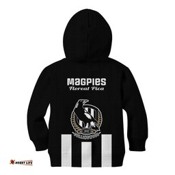 Collingwood Football Kid Hoodie Go Magpies Sporty Style
