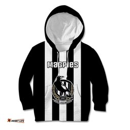Collingwood Football Kid Hoodie Go Magpies Sporty Style