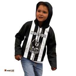 Collingwood Football Kid Hoodie Go Magpies Sporty Style
