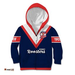 Roosters Rugby Kid Hoodie Tricolours 1908 Sporty Version