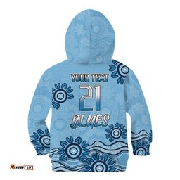 Custom NSW Blues Cockroach Blooded Aboriginal Inspired Kid Hoodie
