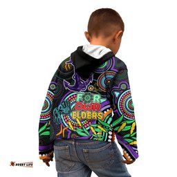 Dockers Football Aboriginal Art Kid Hoodie NAIDOC Indigenous Tribal