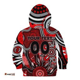 Personalised Bombers NAIDOC Week 2024 Kid Hoodie Aussie Aboriginal Art