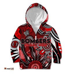 Personalised Bombers NAIDOC Week 2024 Kid Hoodie Aussie Aboriginal Art