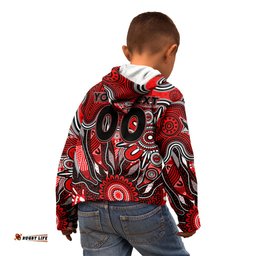 Personalised Bombers NAIDOC Week 2024 Kid Hoodie Aussie Aboriginal Art