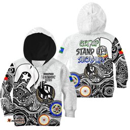 Magpies Australian Football Hoodie KID NAIDOC Patterns