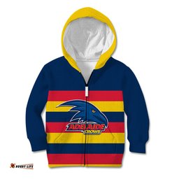 Personalised Adelaide Football Kid Hoodie Go Crows Sporty Style