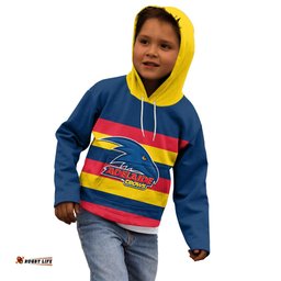 Personalised Adelaide Football Kid Hoodie Go Crows Sporty Style