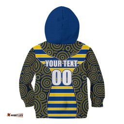 NRL Eels Kid Hoodie Mix Dot Aboriginal