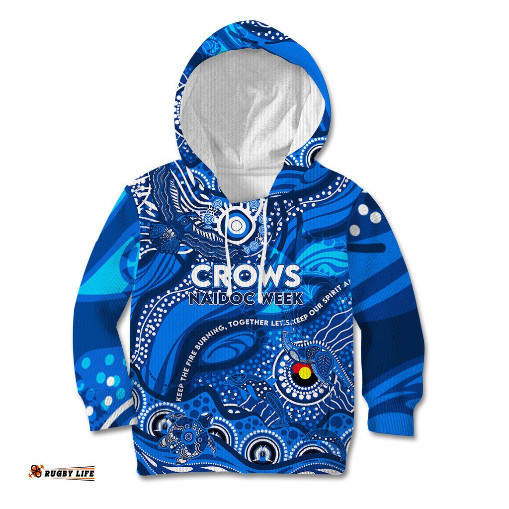 Custom NAIDOC Week 2024 Cats Kid Hoodie Aboriginal Animals Keep The Fire Burning