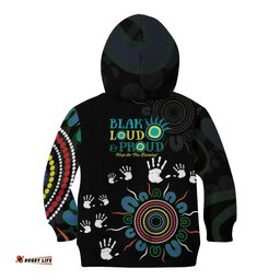 NAIDOC 2024 Indigenous Aboriginal Kid Hoodie The Fire Burns Forever
