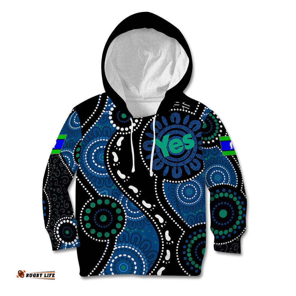 Australia Indigenous Kid Hoodie Vote Yes Aboriginal Torres Strait