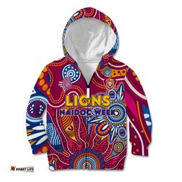 Personalised Crows NAIDOC Week 2024 Kid Hoodie Aussie Aboriginal Art