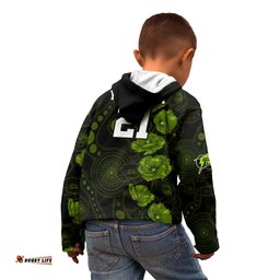 Thunder Cricket Never Forget Custom Kid Hoodie ANZAC Day with Poppy Aboriginal