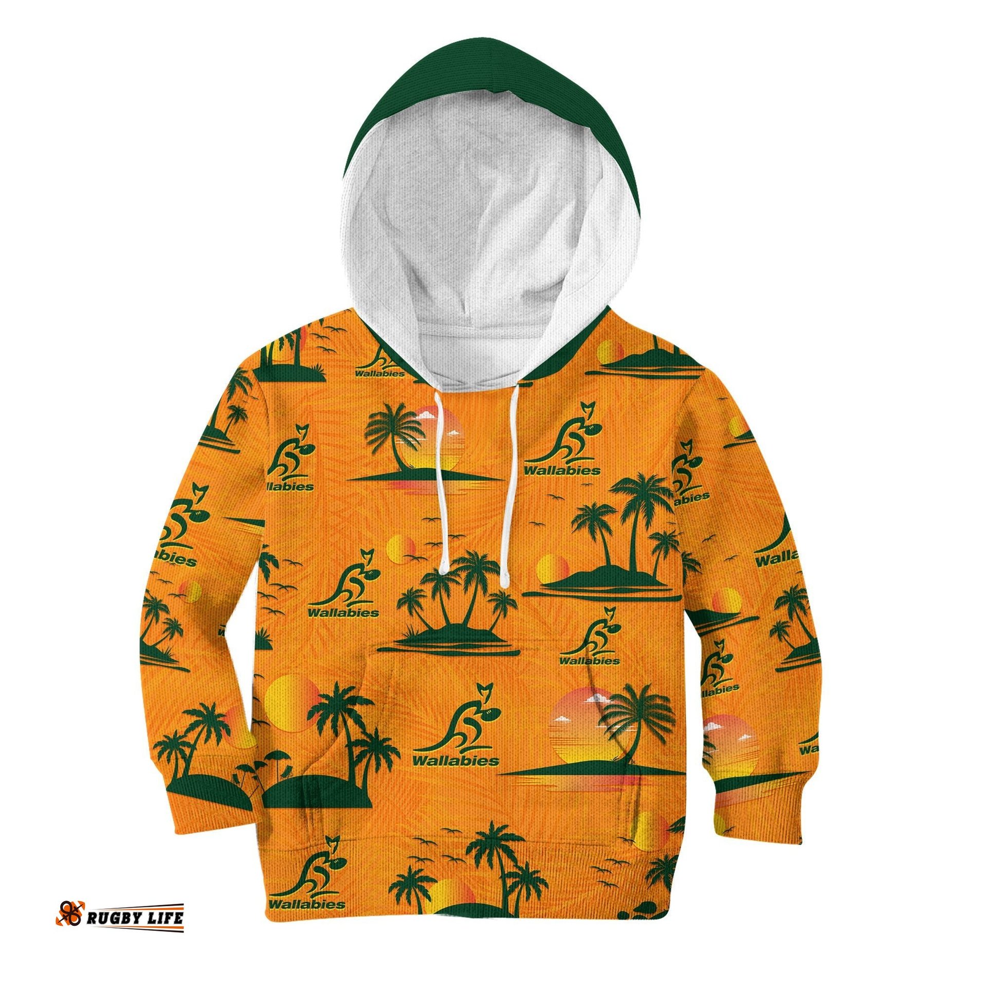 Wallabies Australian Rugby Hoodie KID Hawaii Style