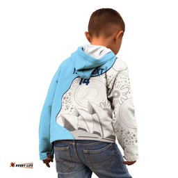Custom New South Wales Cricket Kid Hoodie Go NSW Aboriginal Art