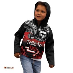Aotearoa Toitu Te Tiriti Kid Hoodie New Zealand Honour the Treaty Fight Together
