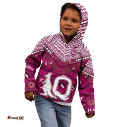 QLD Maroons Hoodie KID Aboriginal and Polynesia Admirable