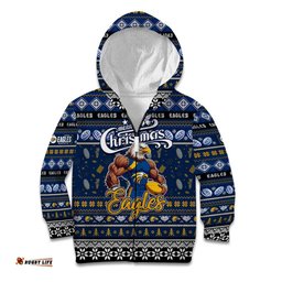 Personalized Eagles Football Xmas Kid Hoodie Australia AFL Mascot