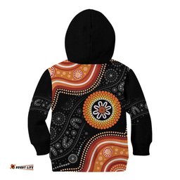 Australia Aboriginal Art Kid Hoodie Indigenous Proud