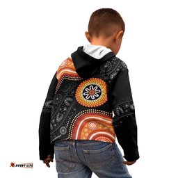 Australia Aboriginal Art Kid Hoodie Indigenous Proud