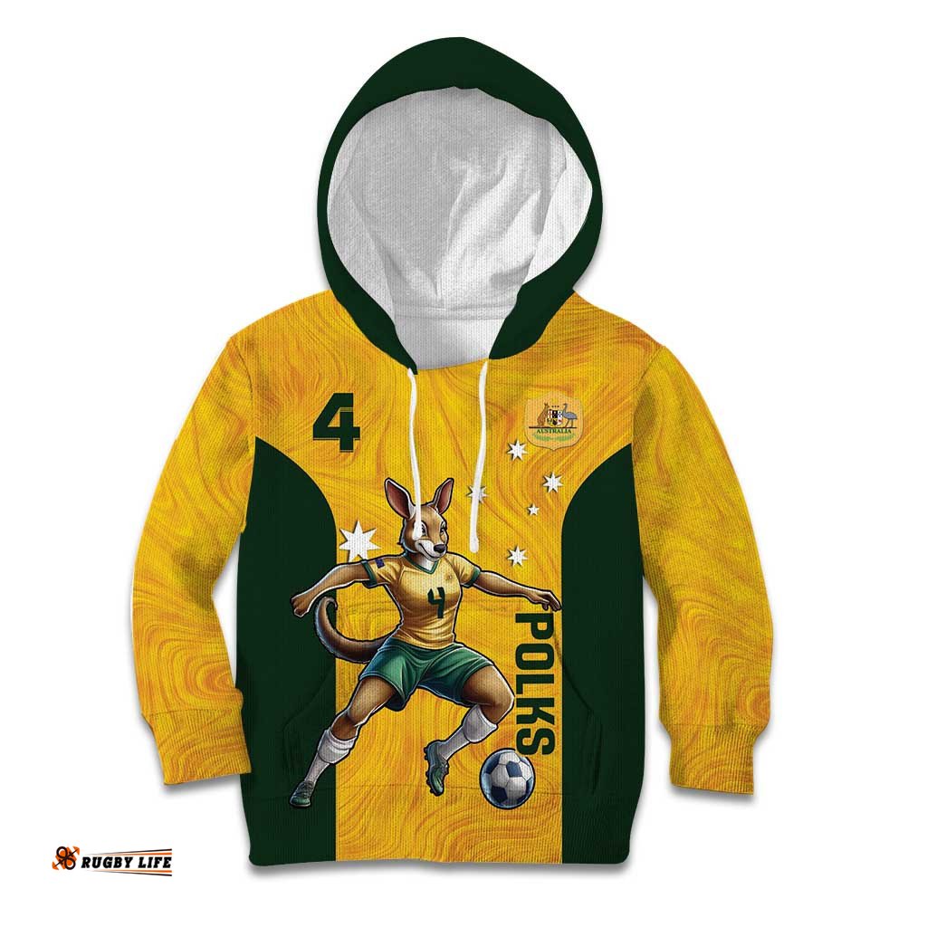 Polkinghorne Australia Matildas Kid Hoodie 2024 Thank You Polks