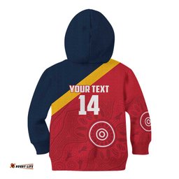 Custom South Australia Cricket Kid Hoodie Go Champions Aboriginal Art