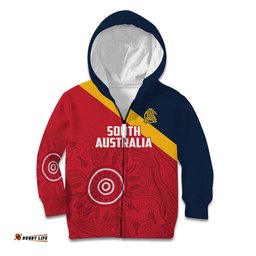 Custom South Australia Cricket Kid Hoodie Go Champions Aboriginal Art