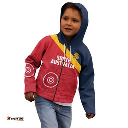 Custom South Australia Cricket Kid Hoodie Go Champions Aboriginal Art